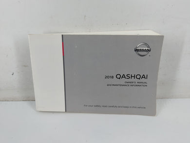 2018 Nissan Qashqai Owners Manual Book Guide P/N:T00UM-6MF2D OEM Used Auto Parts