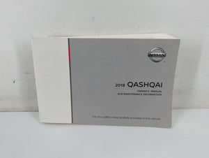 2018 Nissan Qashqai Owners Manual Book Guide P/N:T00UM-6MF2D OEM Used Auto Parts