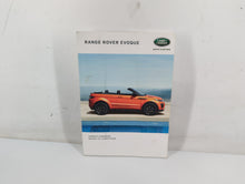 2016 Land Rover Range Rover Evoque Owners Manual Book Guide OEM Used Auto Parts