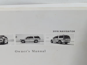 2016 Lincoln Navigator Owners Manual Book Guide P/N:GL7J 19A321 AA OEM Used Auto Parts