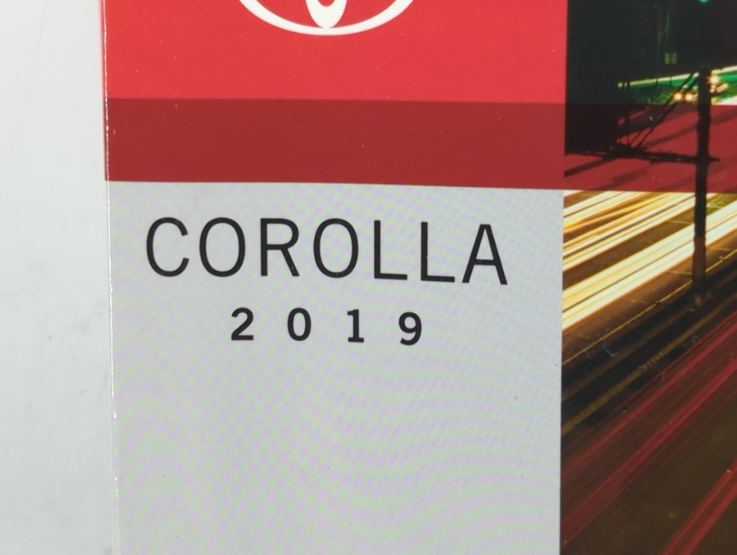2019 Toyota Corolla Owners Manual Book Guide P/N:01999-02535 OEM Used Auto Parts - Oemusedautoparts1.com