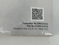 2019 Toyota Corolla Owners Manual Book Guide P/N:01999-02535 OEM Used Auto Parts - Oemusedautoparts1.com