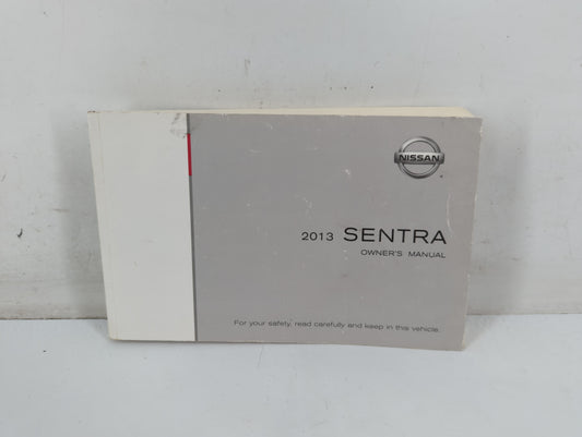 2013 Nissan Sentra Owners Manual Book Guide P/N:OM3E 0B17U0 OEM Used Auto Parts - Oemusedautoparts1.com