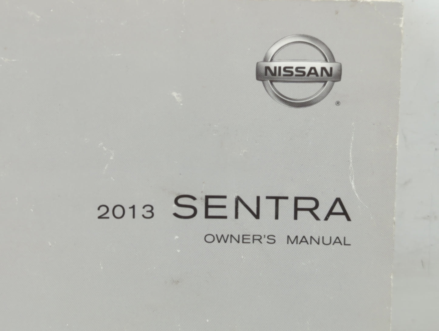 2013 Nissan Sentra Owners Manual Book Guide P/N:OM3E 0B17U0 OEM Used Auto Parts - Oemusedautoparts1.com