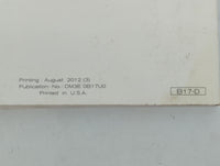 2013 Nissan Sentra Owners Manual Book Guide P/N:OM3E 0B17U0 OEM Used Auto Parts - Oemusedautoparts1.com