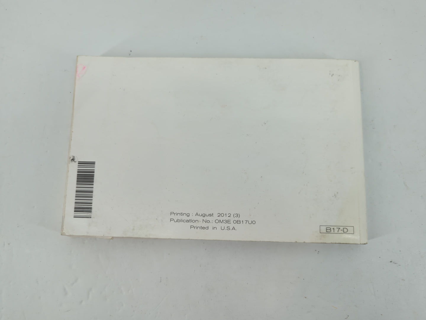 2013 Nissan Sentra Owners Manual Book Guide P/N:OM3E 0B17U0 OEM Used Auto Parts - Oemusedautoparts1.com