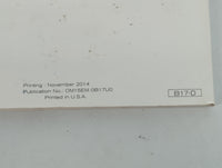 2015 Nissan Sentra Owners Manual Book Guide P/N:OM15EM 0B17U0 OEM Used Auto Parts - Oemusedautoparts1.com