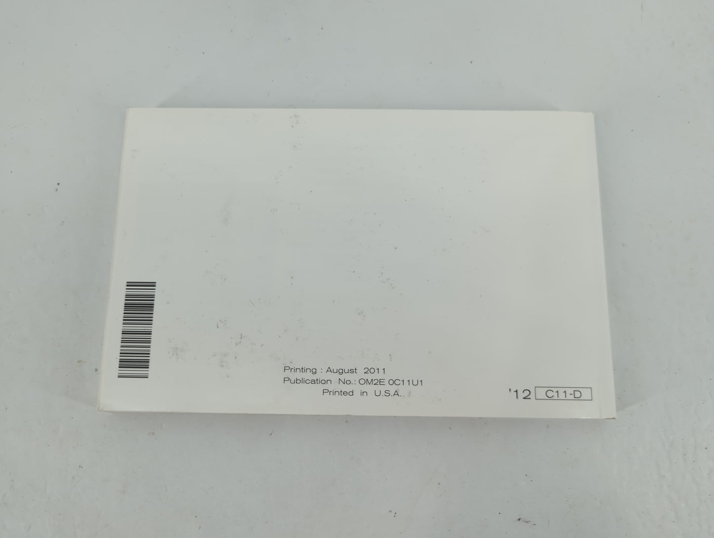 2012 Nissan Versa Owners Manual Book Guide P/N:OM2E 0C11U1 OEM Used Auto Parts - Oemusedautoparts1.com