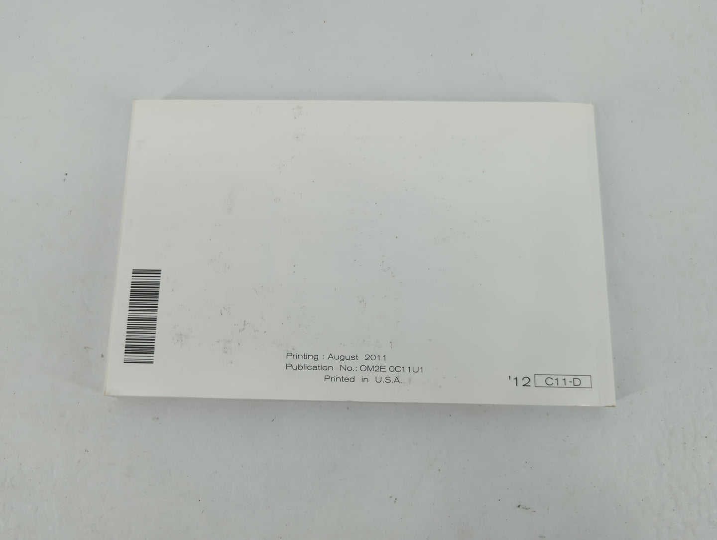 2012 Nissan Versa Owners Manual Book Guide P/N:OM2E 0C11U1 OEM Used Auto Parts - Oemusedautoparts1.com