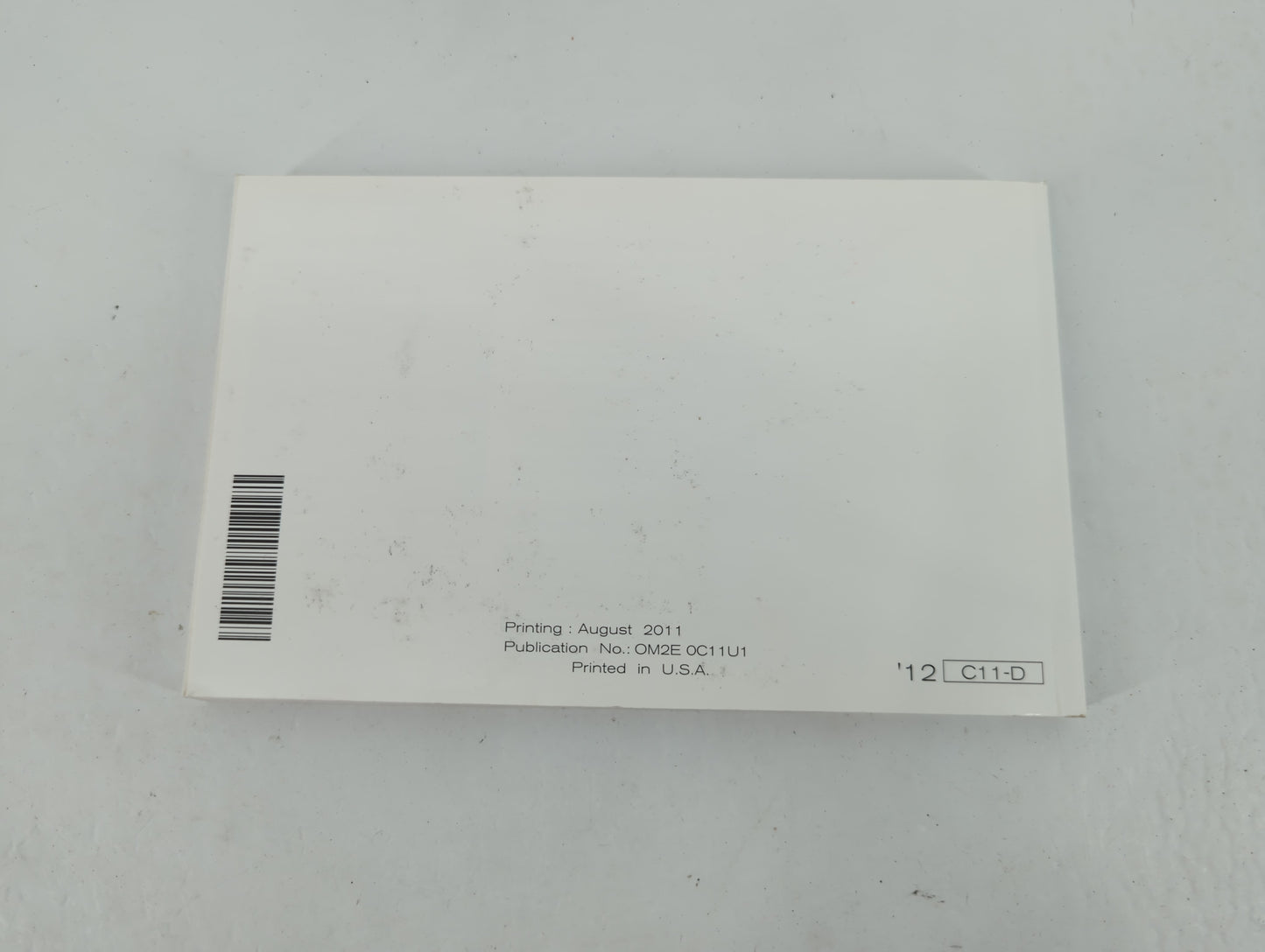 2012 Nissan Versa Owners Manual Book Guide P/N:OM2E 0C11U1 OEM Used Auto Parts - Oemusedautoparts1.com