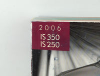 2006 Lexus Is350 Owners Manual Book Guide P/N:01999-53508 OEM Used Auto Parts - Oemusedautoparts1.com