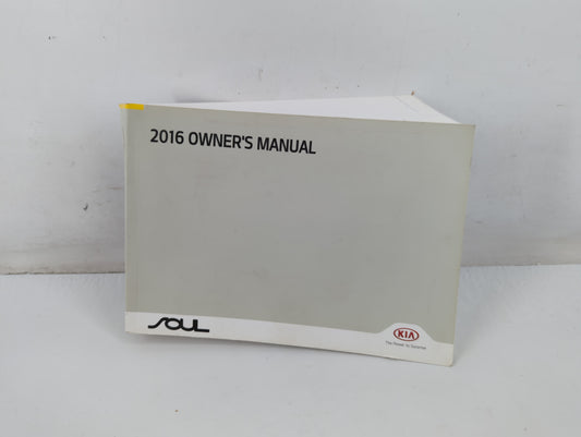 2016 Kia Soul Owners Manual Book Guide P/N:GB2O-EC65H OEM Used Auto Parts - Oemusedautoparts1.com