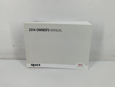 2014 Kia Rio Owners Manual Book Guide P/N:E1WO-EC44D OEM Used Auto Parts