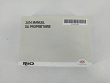 2014 Kia Rio Owners Manual Book Guide P/N:E1WO-EC44D OEM Used Auto Parts