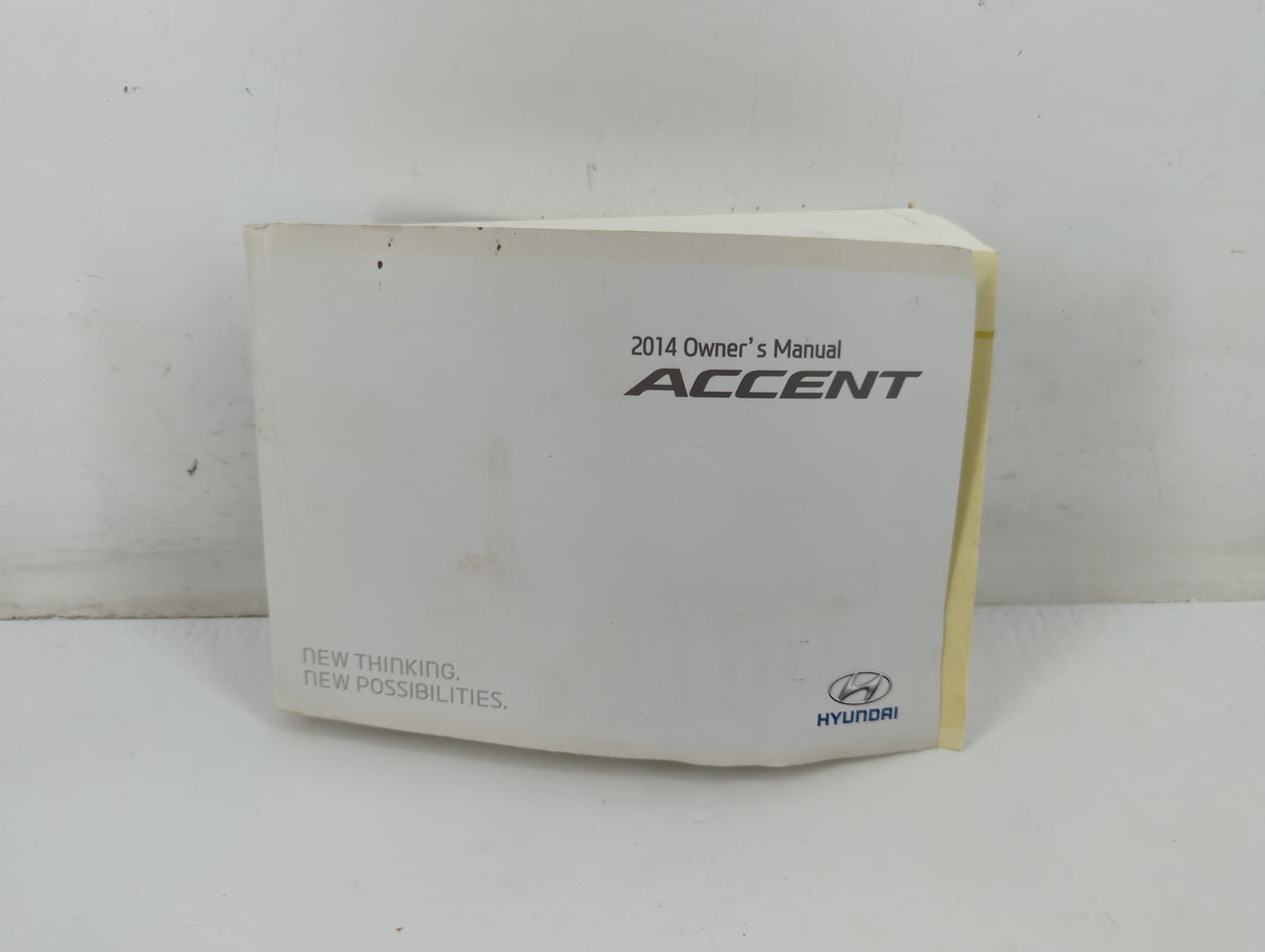 2014 Hyundai Accent Owners Manual Book Guide P/N:E1R0-EC41C OEM Used Auto Parts - Oemusedautoparts1.com
