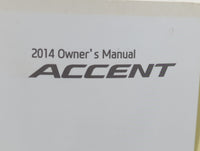 2014 Hyundai Accent Owners Manual Book Guide P/N:E1R0-EC41C OEM Used Auto Parts - Oemusedautoparts1.com