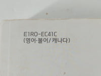 2014 Hyundai Accent Owners Manual Book Guide P/N:E1R0-EC41C OEM Used Auto Parts - Oemusedautoparts1.com