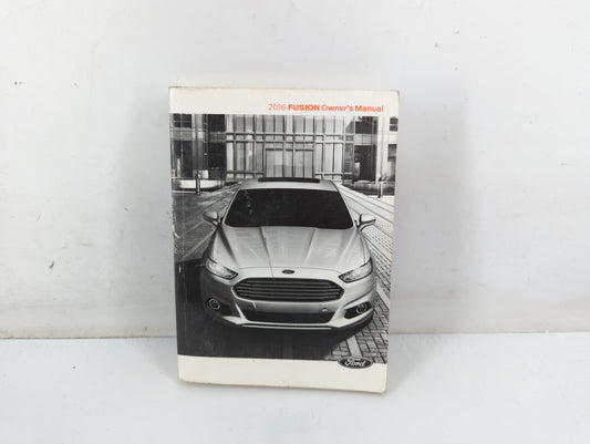 2016 Ford Fusion Owners Manual Book Guide P/N:GE5J 19A321 AA OEM Used Auto Parts - Oemusedautoparts1.com