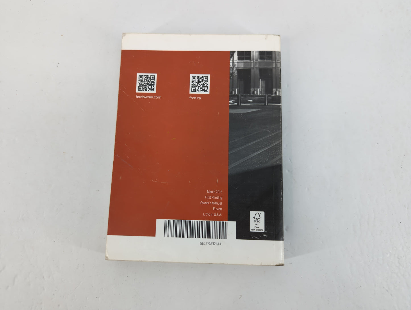 2016 Ford Fusion Owners Manual Book Guide P/N:GE5J 19A321 AA OEM Used Auto Parts - Oemusedautoparts1.com