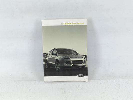 2016 Ford Escape Owners Manual Book Guide P/N:GJ5J 19A321 AA OEM Used Auto Parts - Oemusedautoparts1.com