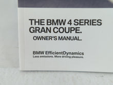 2017 Bmw 430i Owners Manual Book Guide P/N:01402978272UE OEM Used Auto Parts