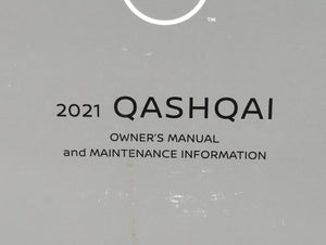 2021 Nissan Qashqai Owners Manual Book Guide P/N:OM21E0 0J11C1 OEM Used Auto Parts