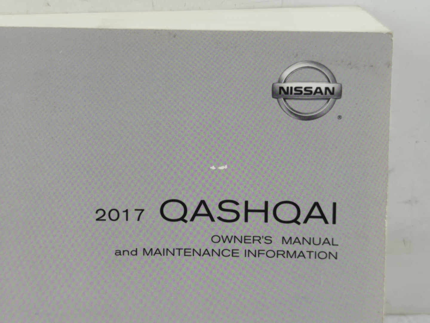 2017 Nissan Qashqai Owners Manual Book Guide P/N:OM17E00J11C0 OEM Used Auto Parts - Oemusedautoparts1.com
