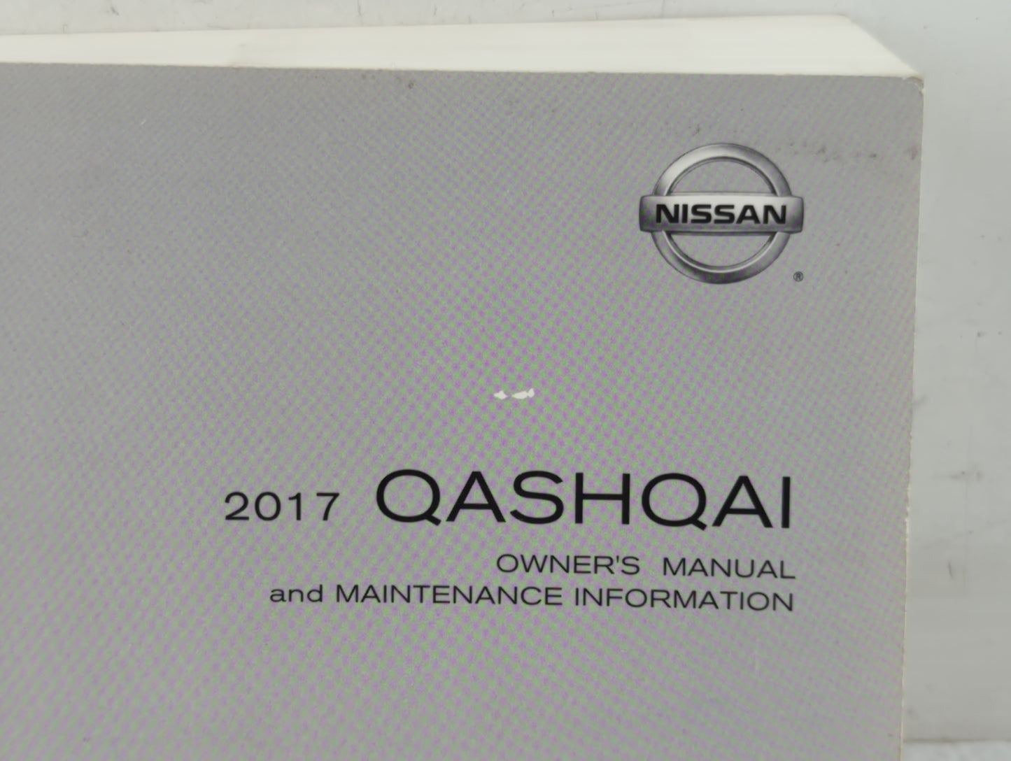 2017 Nissan Qashqai Owners Manual Book Guide P/N:OM17E00J11C0 OEM Used Auto Parts - Oemusedautoparts1.com