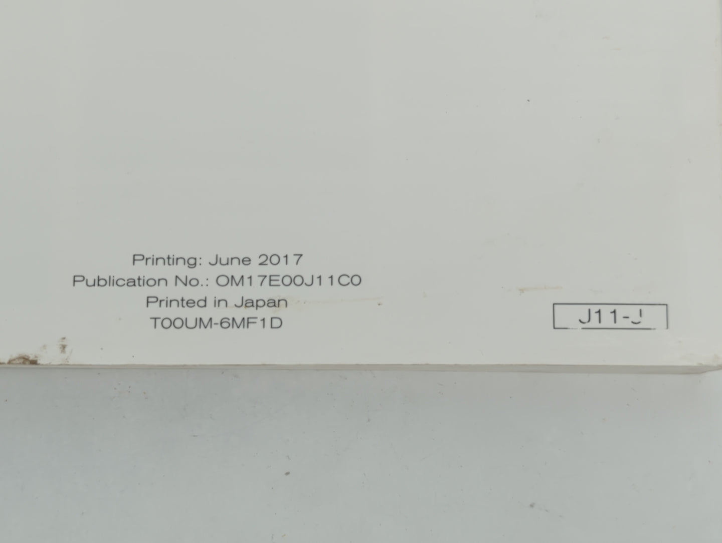 2017 Nissan Qashqai Owners Manual Book Guide P/N:OM17E00J11C0 OEM Used Auto Parts - Oemusedautoparts1.com