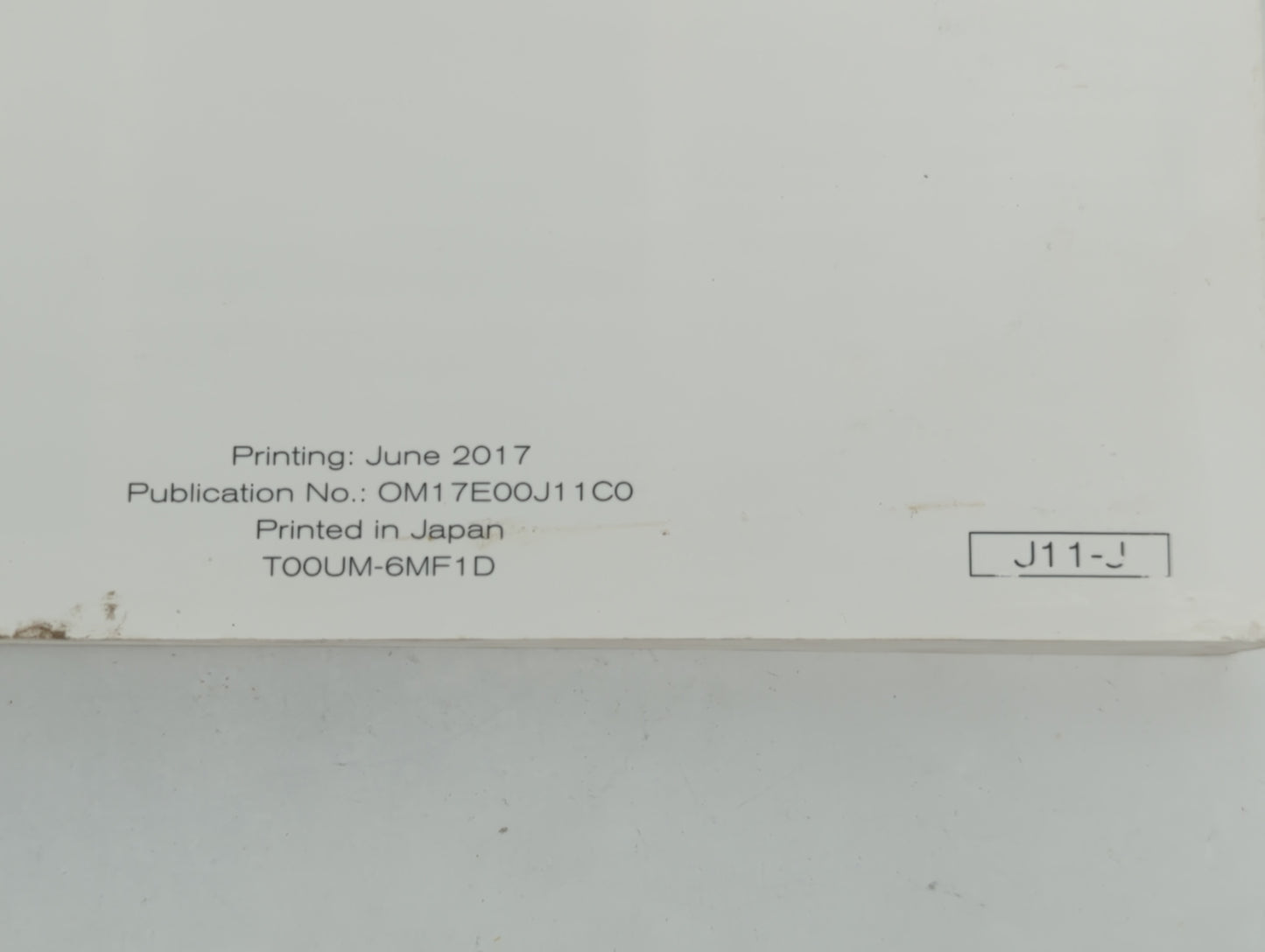 2017 Nissan Qashqai Owners Manual Book Guide P/N:OM17E00J11C0 OEM Used Auto Parts - Oemusedautoparts1.com