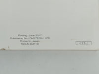 2017 Nissan Qashqai Owners Manual Book Guide P/N:OM17E00J11C0 OEM Used Auto Parts - Oemusedautoparts1.com