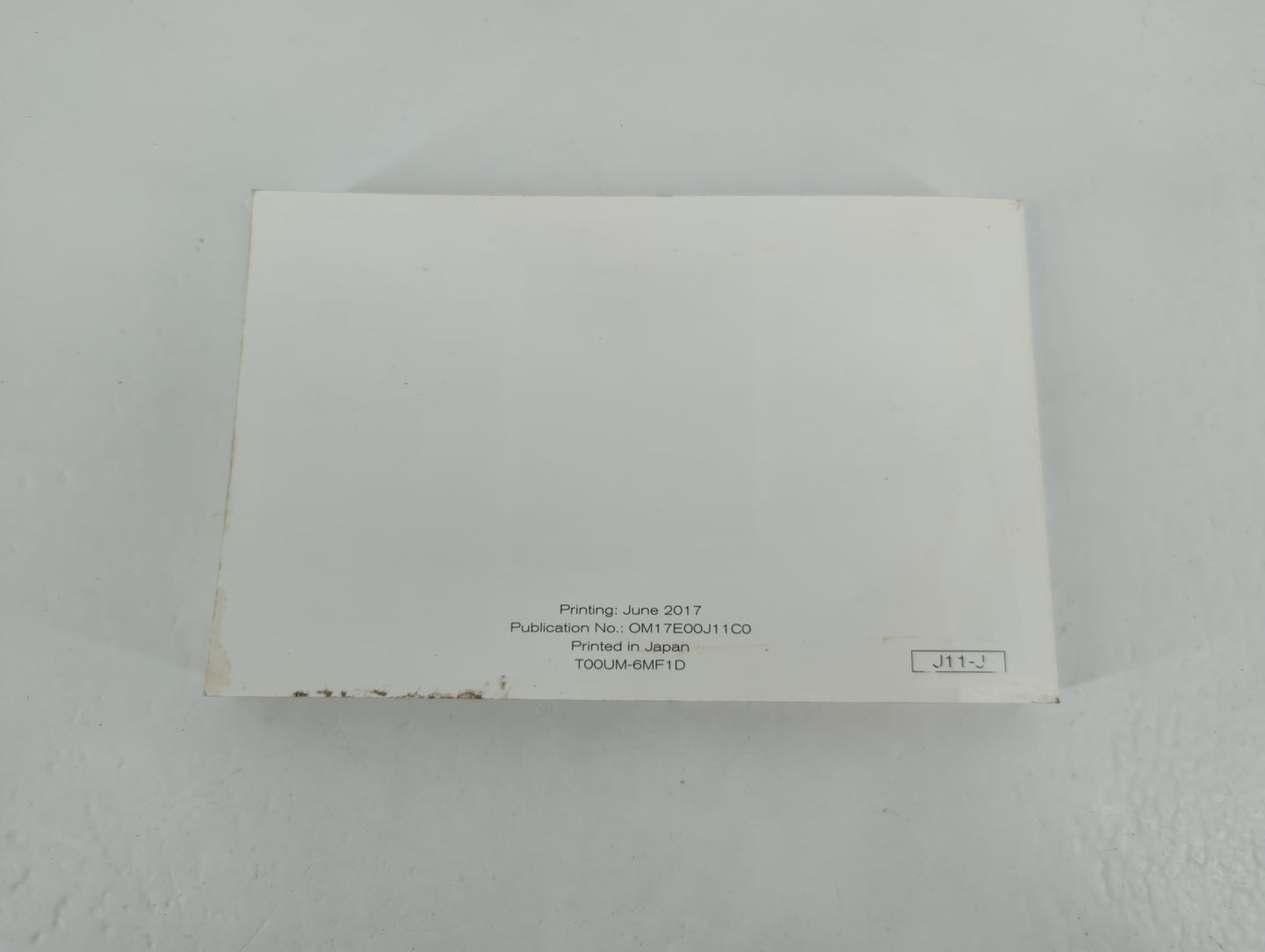 2017 Nissan Qashqai Owners Manual Book Guide P/N:OM17E00J11C0 OEM Used Auto Parts - Oemusedautoparts1.com