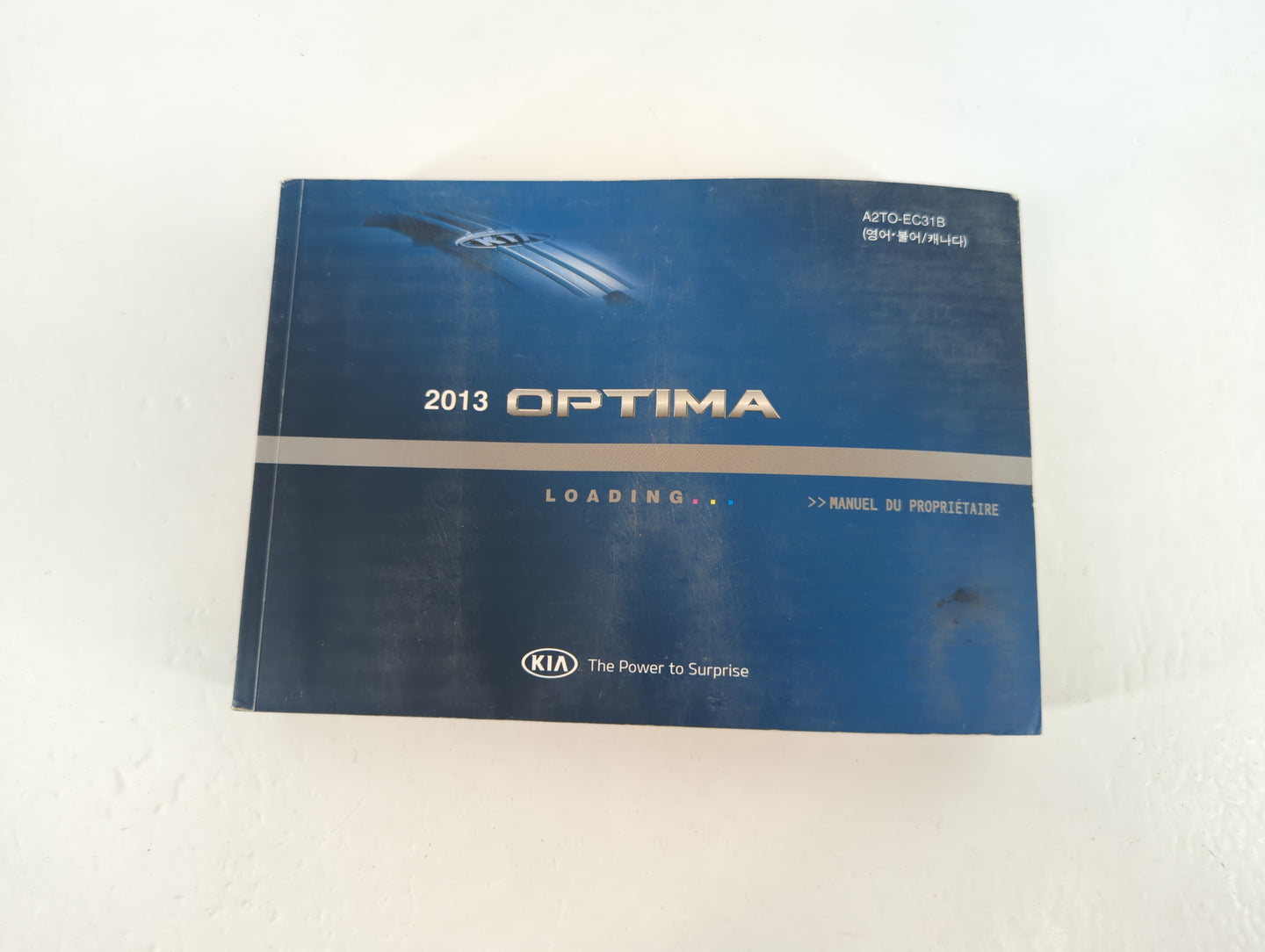 2013 Kia Optima Owners Manual Book Guide P/N:A2TO-EC31B OEM Used Auto Parts - Oemusedautoparts1.com