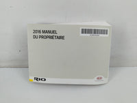 2016 Kia Rio Owners Manual Book Guide P/N:G1WO-EC53C OEM Used Auto Parts - Oemusedautoparts1.com