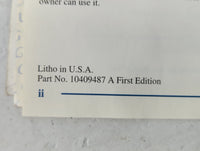 1999 Pontiac Grand Am Owners Manual Book Guide P/N:10409487 OEM Used Auto Parts - Oemusedautoparts1.com