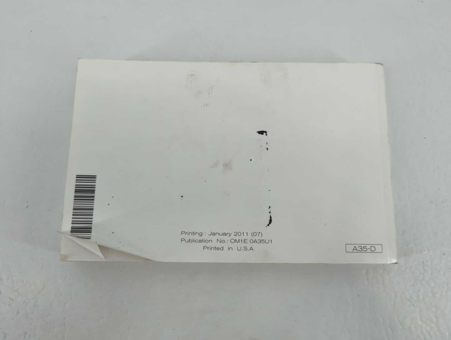 2011 Nissan Maxima Owners Manual Book Guide P/N:OM1E 0A35U1 OEM Used Auto Parts - Oemusedautoparts1.com