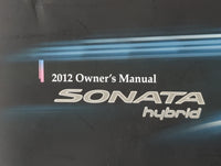 2012 Hyundai Sonata Owners Manual Book Guide P/N:A4RO-EU24I OEM Used Auto Parts - Oemusedautoparts1.com