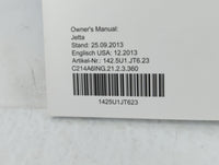 2014 Volkswagen Jetta Owners Manual Book Guide P/N:1425U1JT623 OEM Used Auto Parts - Oemusedautoparts1.com