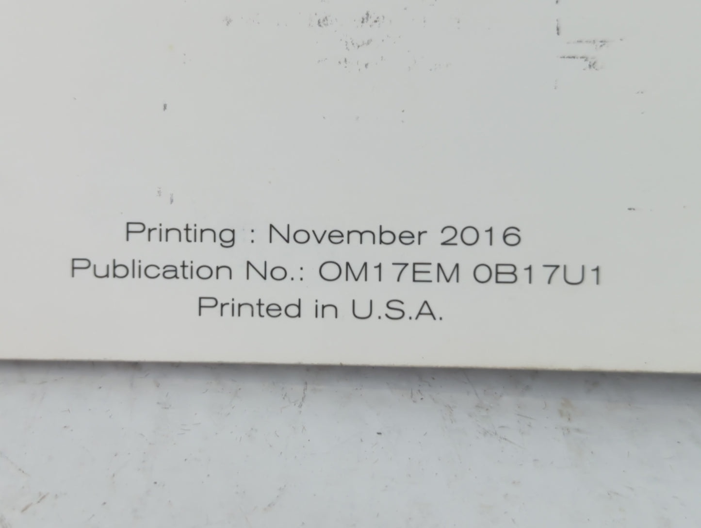 2017 Nissan Sentra Owners Manual Book Guide P/N:OM17EM 0B17U1 OEM Used Auto Parts - Oemusedautoparts1.com