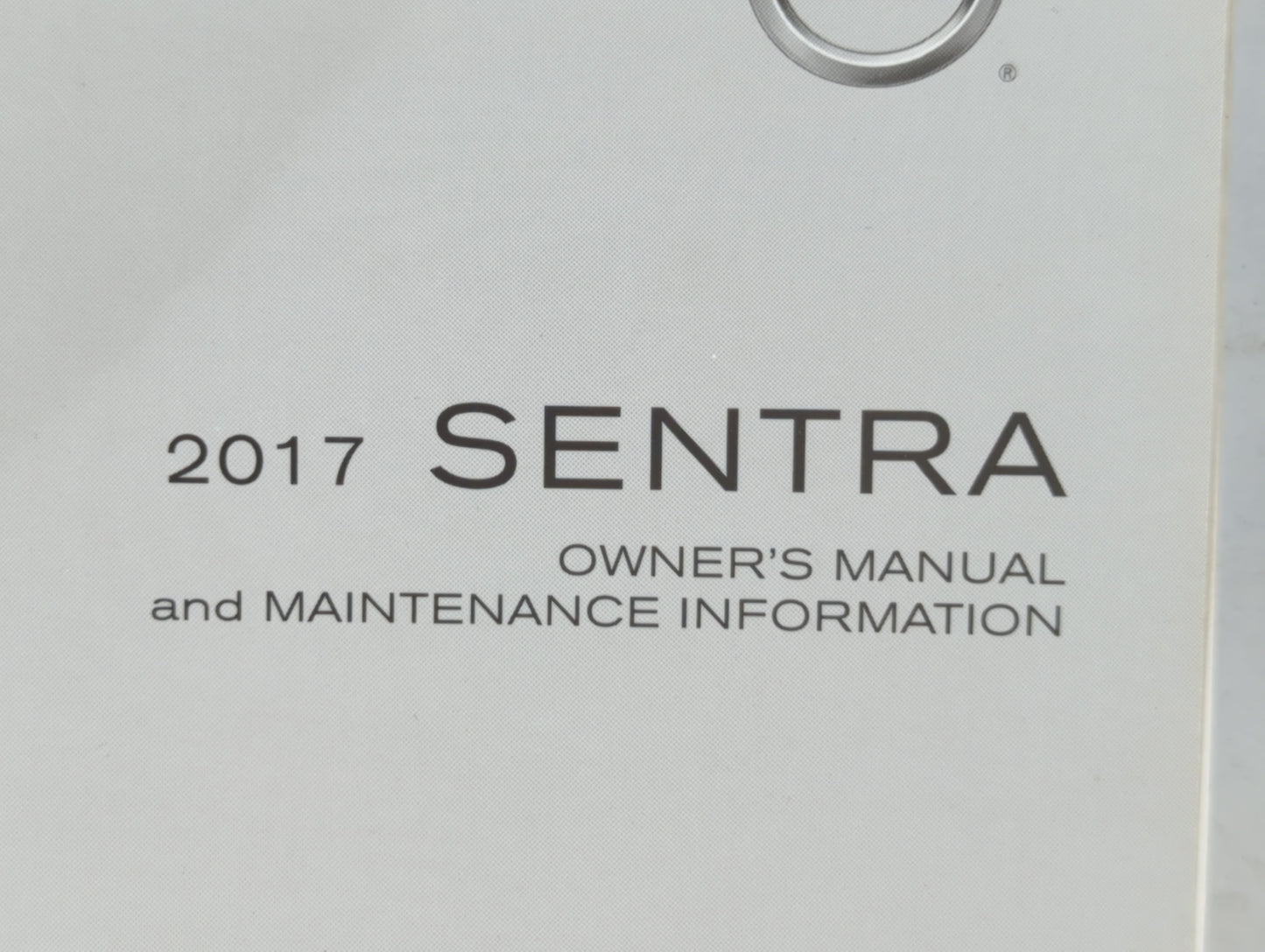 2017 Nissan Sentra Owners Manual Book Guide P/N:OM17EM 0B17U1 OEM Used Auto Parts - Oemusedautoparts1.com