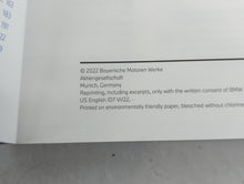 2022 Bmw X5 Owners Manual Book Guide OEM Used Auto Parts