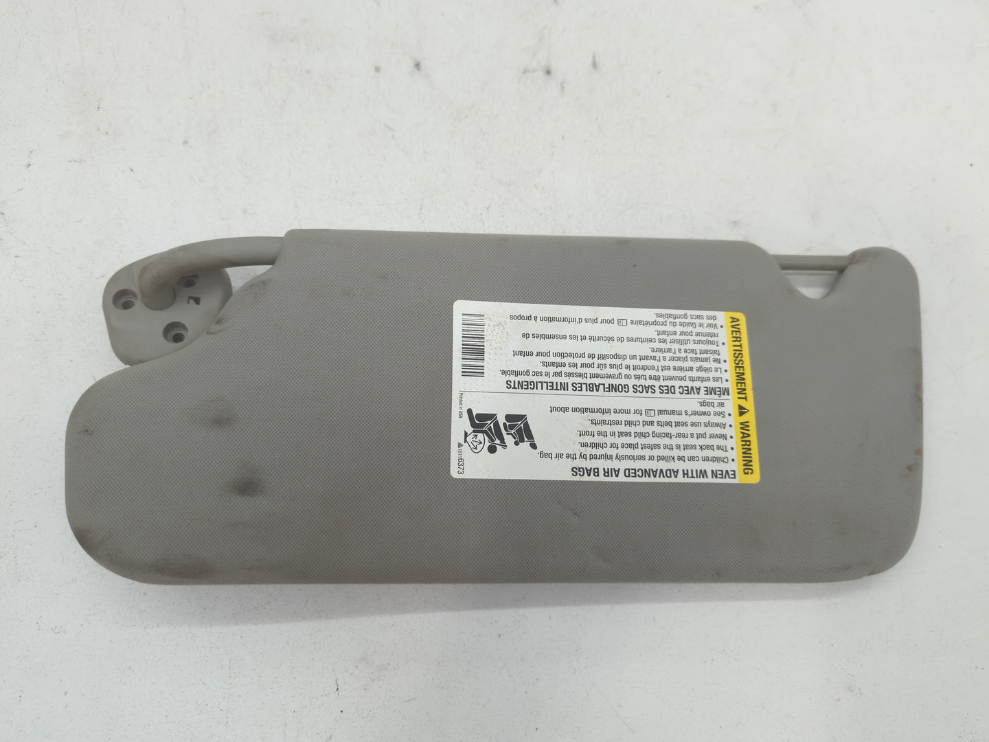 2006-2016 Chevrolet Impala Sun Visor Shade Replacement Passenger Right Mirror Fits OEM Used Auto Parts - Oemusedautoparts1.com