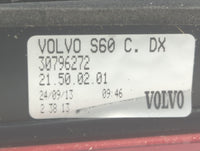 2011-2018 Volvo S60 Tail Light Assembly Passenger Right OEM P/N:30796272 Fits Fits 2011 2012 2013 2014 2015 2016 2017 2018 OEM Used Auto Parts - Oemusedautoparts1.com