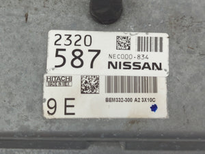 2014-2018 Nissan Versa PCM Engine Control Computer ECU ECM PCU OEM P/N:NEC000-834 2320 587 Fits Fits 2014 2015 2016 2017 2018 OEM Used Auto Parts