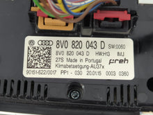 2015-2018 Audi A3 Climate Control Module Temperature AC/Heater Replacement P/N:8V0 820 043 D Fits Fits 2015 2016 2017 2018 OEM Used Auto Parts