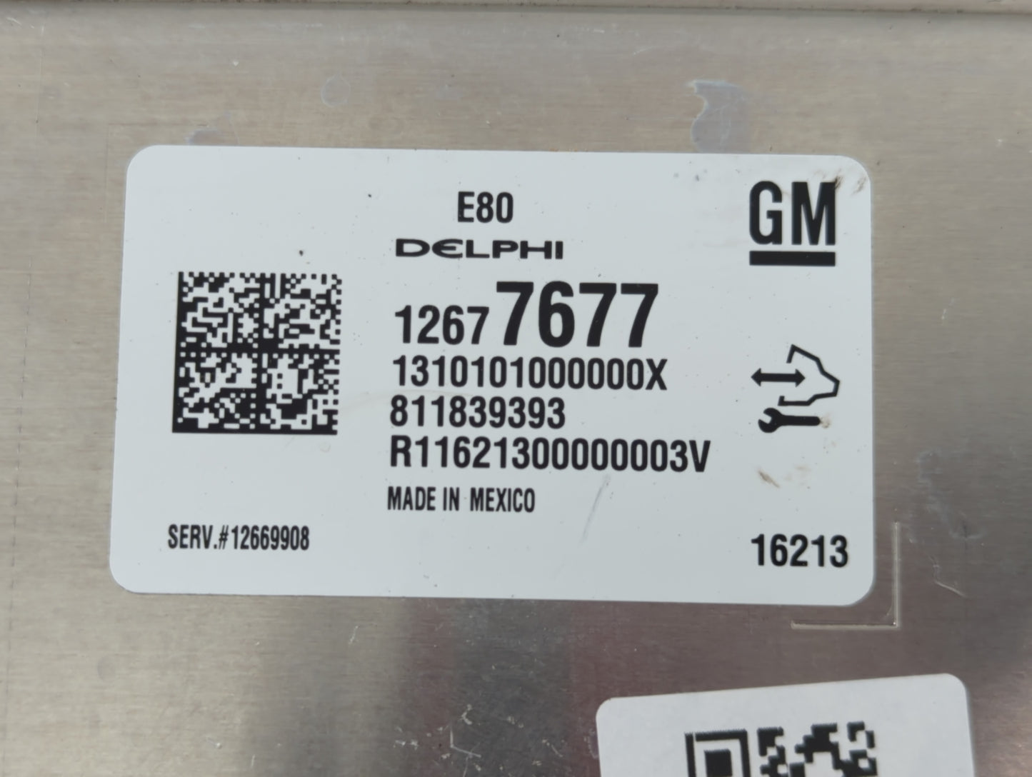 2017-2019 Chevrolet Cruze PCM Engine Control Computer ECU ECM PCU OEM P/N:12677677 Fits Fits 2017 2018 2019 2020 2021 2022 OEM Used Auto Parts - Oemusedautoparts1.com
