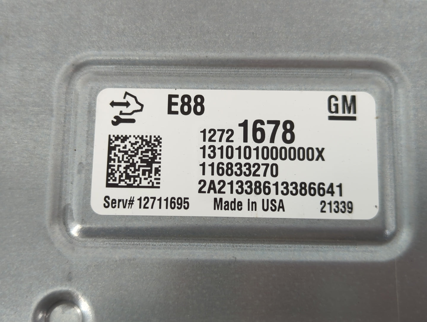 2019 Buick Encore PCM Engine Control Computer ECU ECM PCU OEM P/N:12721678 Fits Fits 2017 2018 2020 2021 2022 OEM Used Auto Parts - Oemusedautoparts1.com