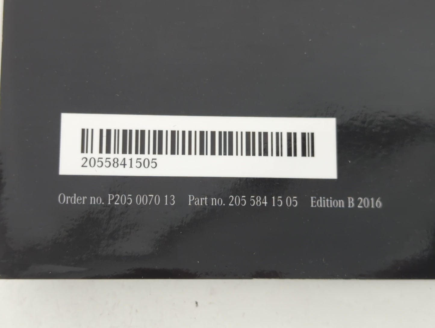 2016 Mercedes-Benz C320 Owners Manual Book Guide P/N:205 584 15 05 OEM Used Auto Parts - Oemusedautoparts1.com