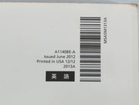 2013 Subaru Impreza Owners Manual Book Guide P/N:A1140BE-A OEM Used Auto Parts - Oemusedautoparts1.com