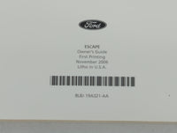 2008 Ford Escape Owners Manual Book Guide P/N:8L8J-19A321-AA OEM Used Auto Parts - Oemusedautoparts1.com